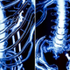 Image for article titled This life-size glass skeleton is illuminated by krypton